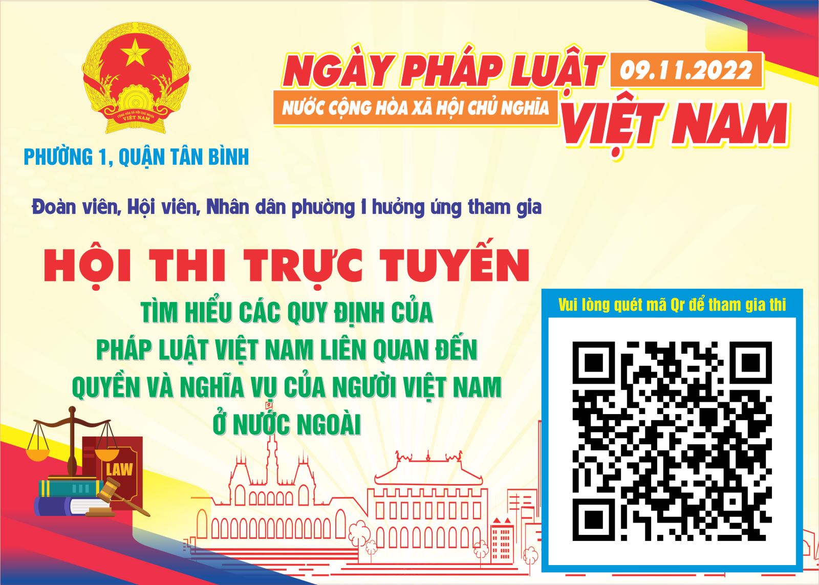 Hội thi trực tuyến tìm hiểu các quy định của pháp luật liên quan đến quyền và nghĩa vụ của người Việt Nam ở nước ngoài