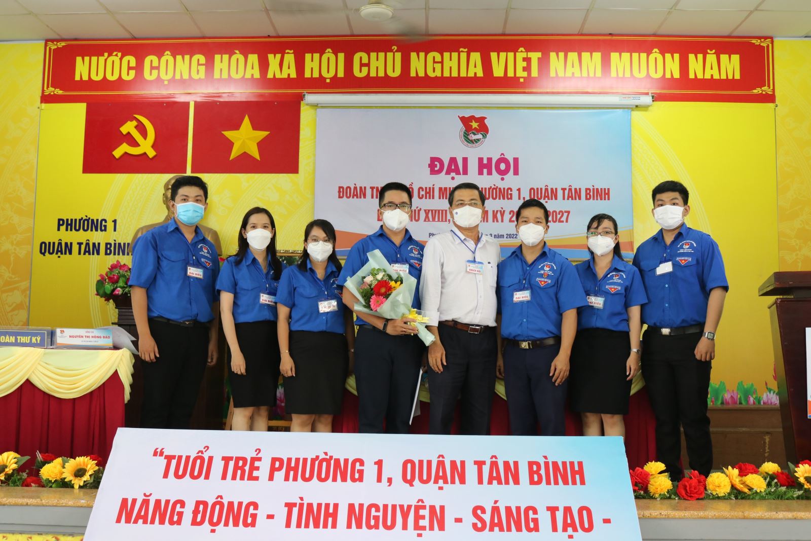 Đại hội Đoàn TNCS Hồ Chí Minh Phường 1, nhiệm kỳ 2022 - 2027  thành công tốt đẹp